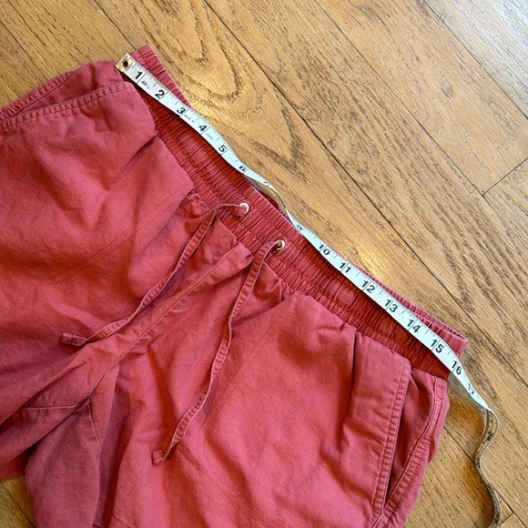 Linen shorts. Terracotta - Picture 6 of 11